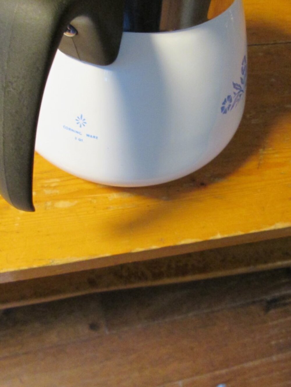 tg 1970a cornflower corning ware tea pot 2 qt very good vintage - Picture 3 of 6